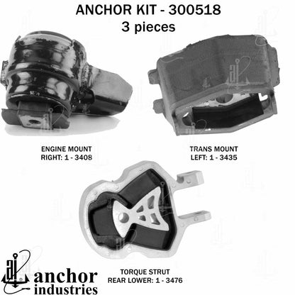 Anchor Engine Mount Kit  top view frsport 300518