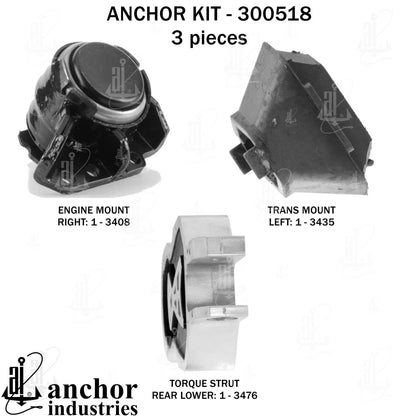 Anchor Engine Mount Kit  top view frsport 300518