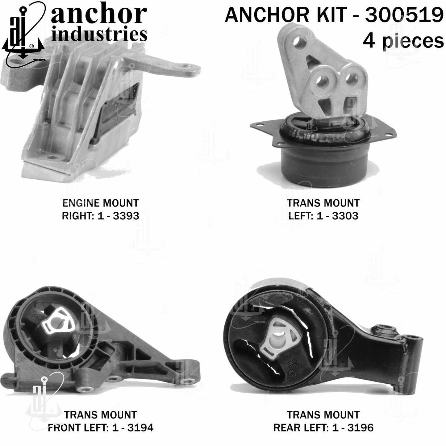 Anchor Engine Mount Kit 300519