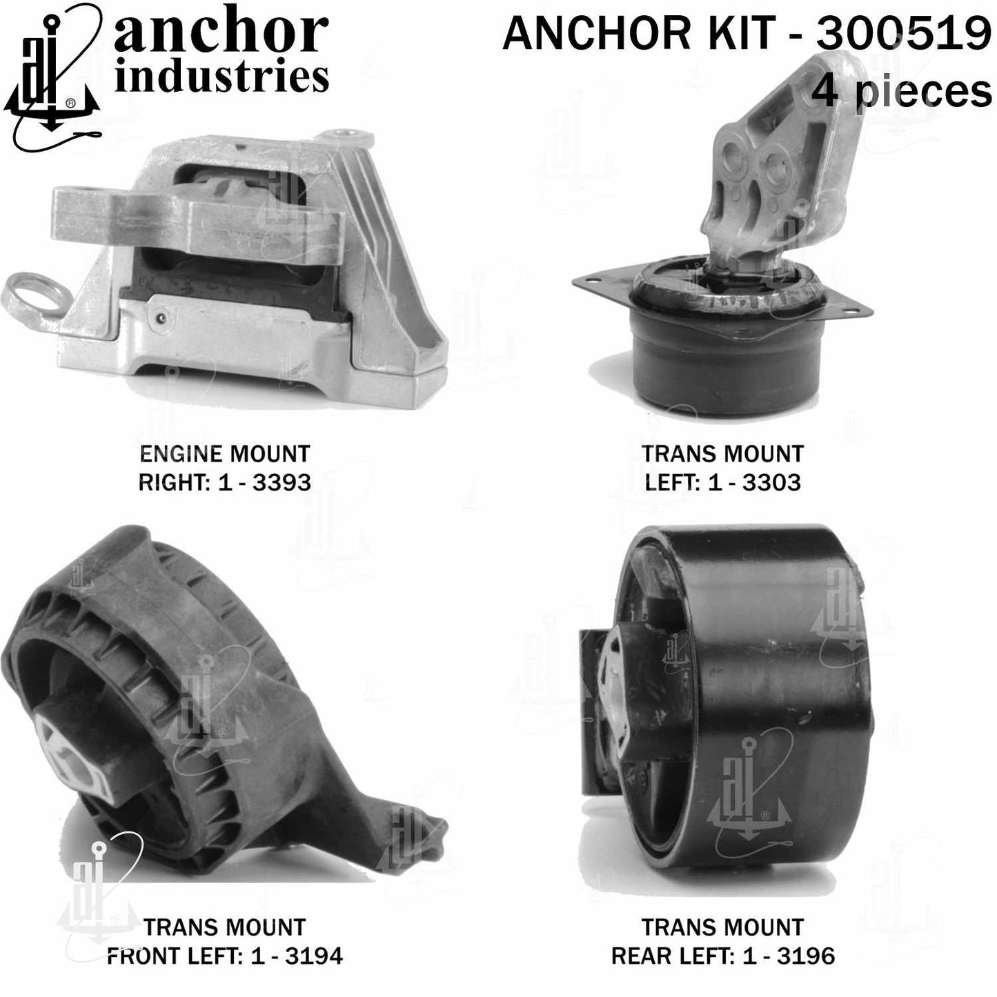 Anchor Engine Mount Kit 300519