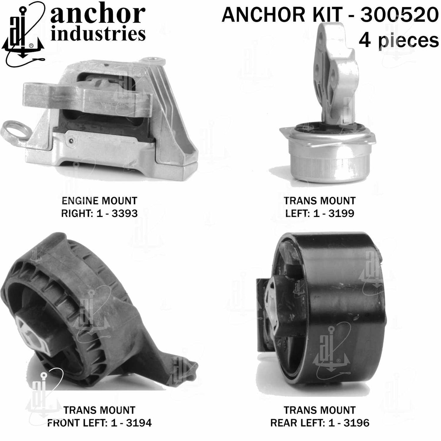 Anchor Engine Mount Kit 300520