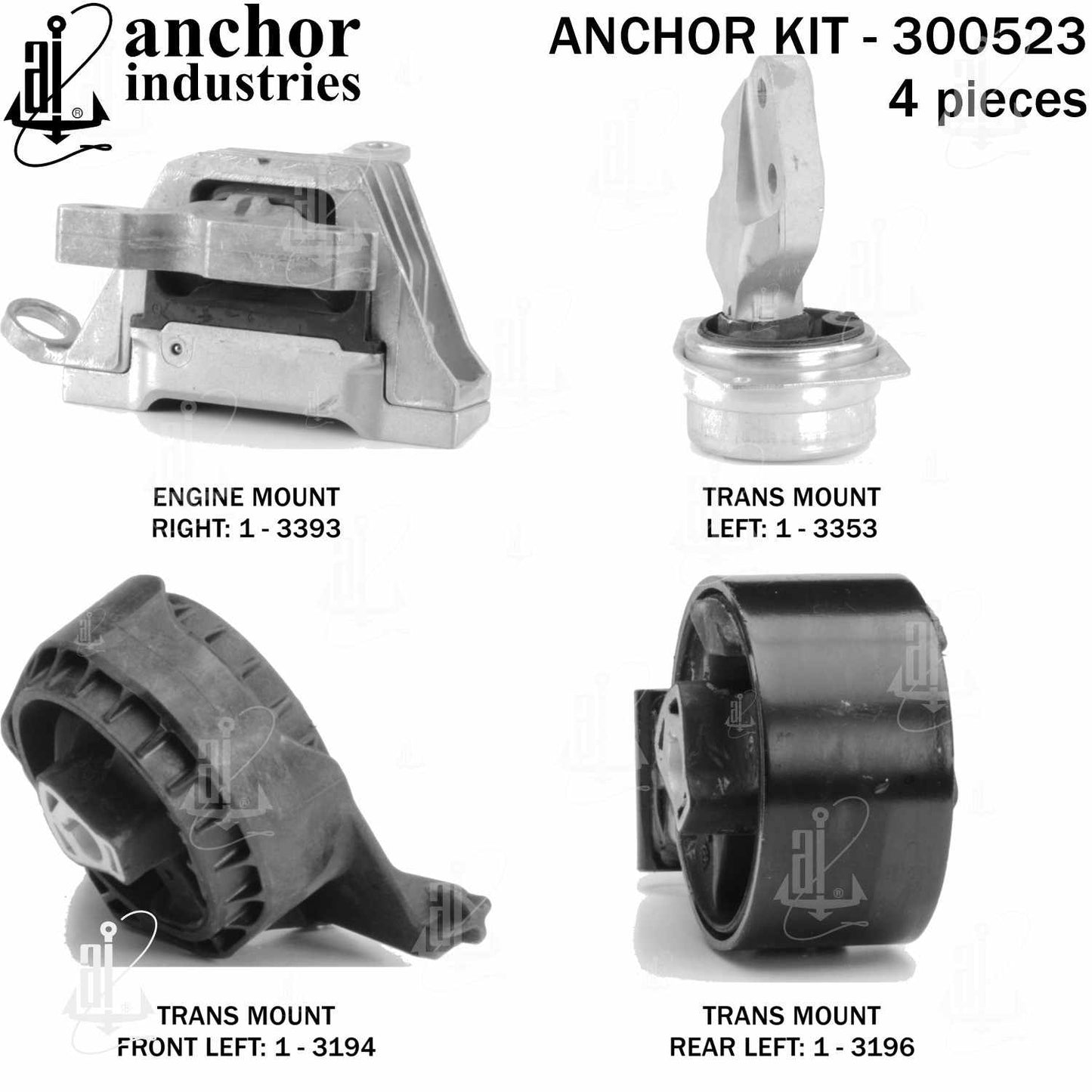 Anchor Engine Mount Kit 300523