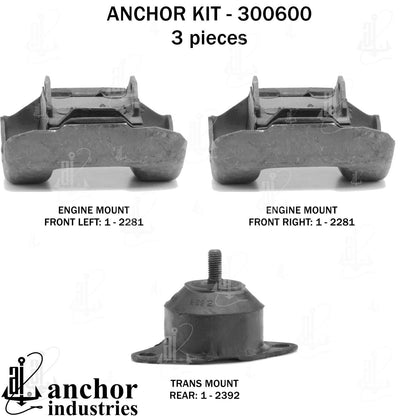 Anchor Engine Mount Kit 300600