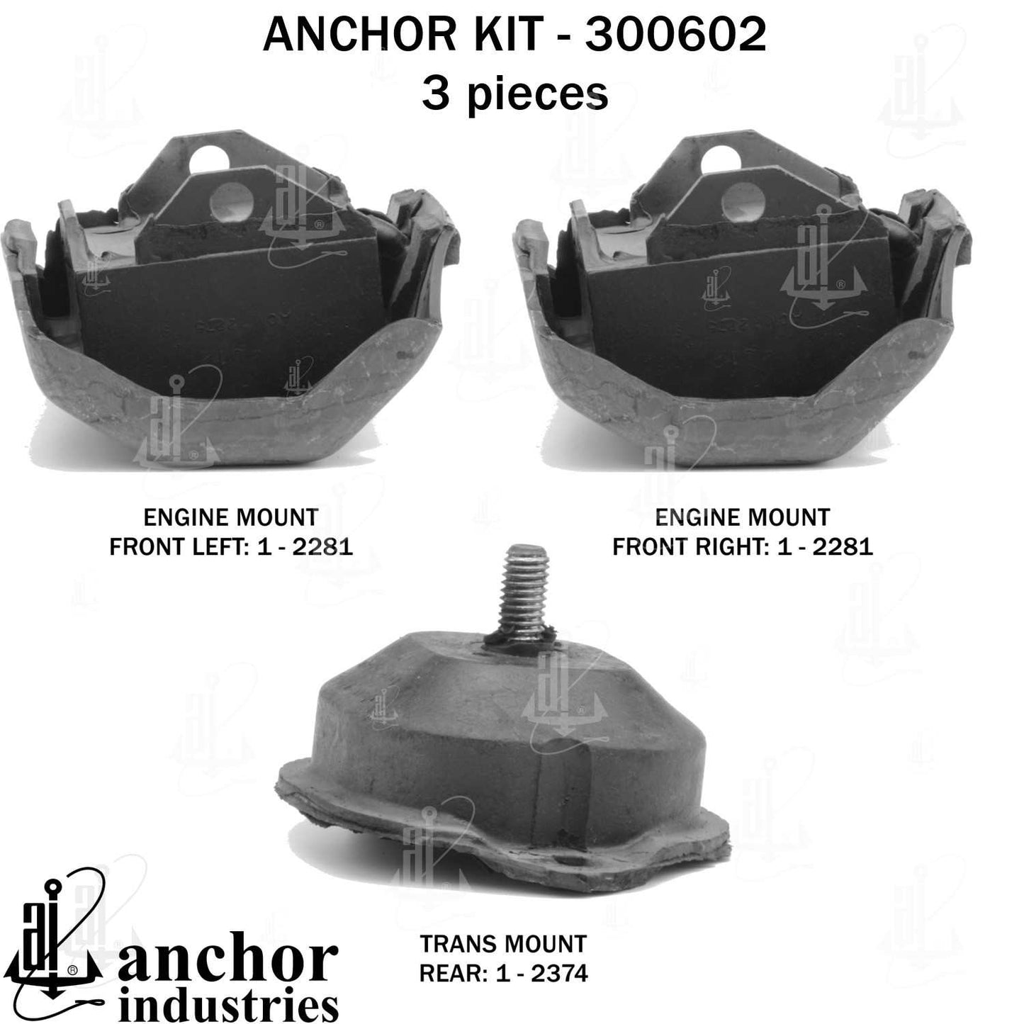 Anchor Engine Mount Kit 300602