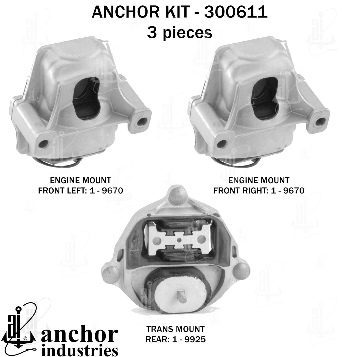 Anchor Engine Mount Kit 300611