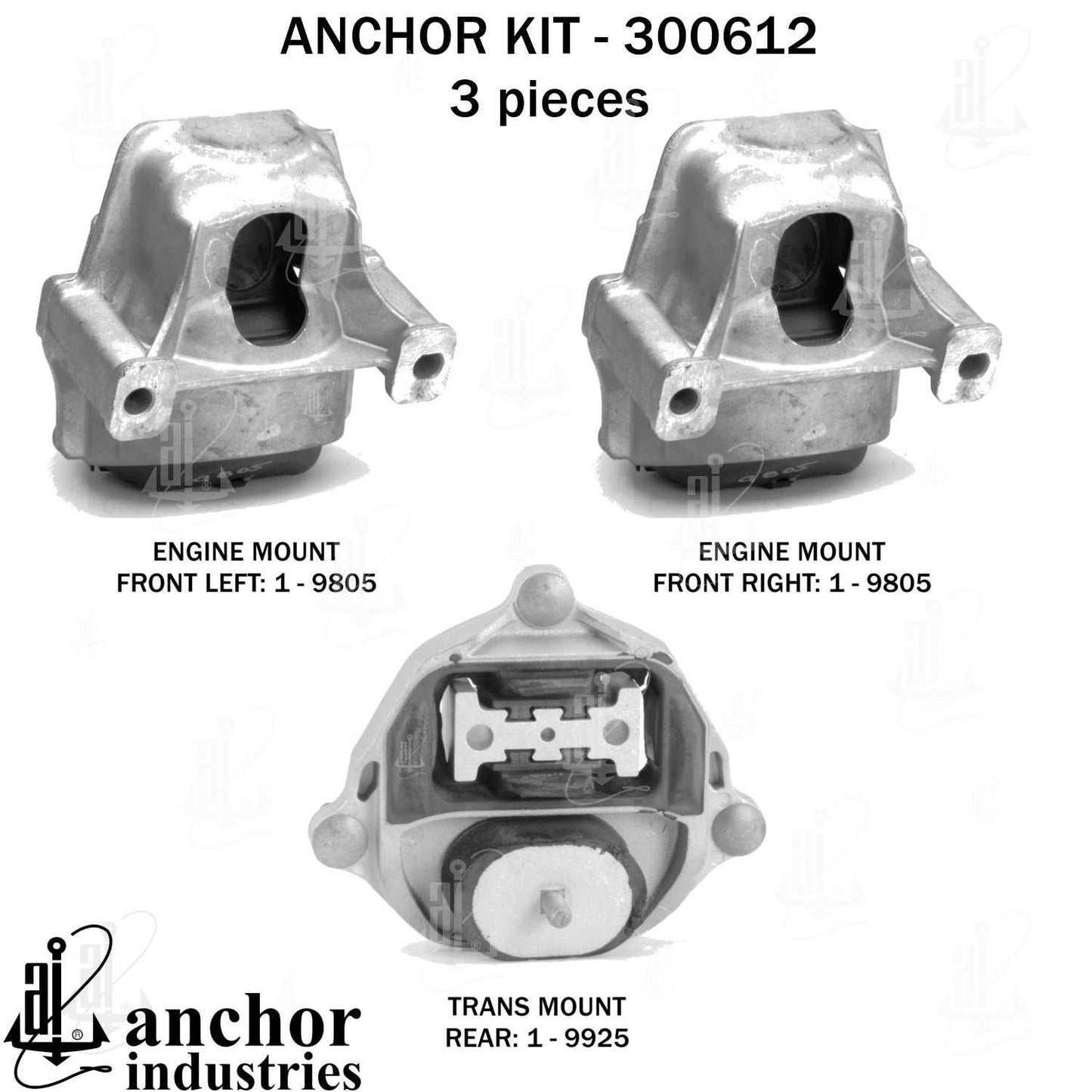 Anchor Engine Mount Kit 300612