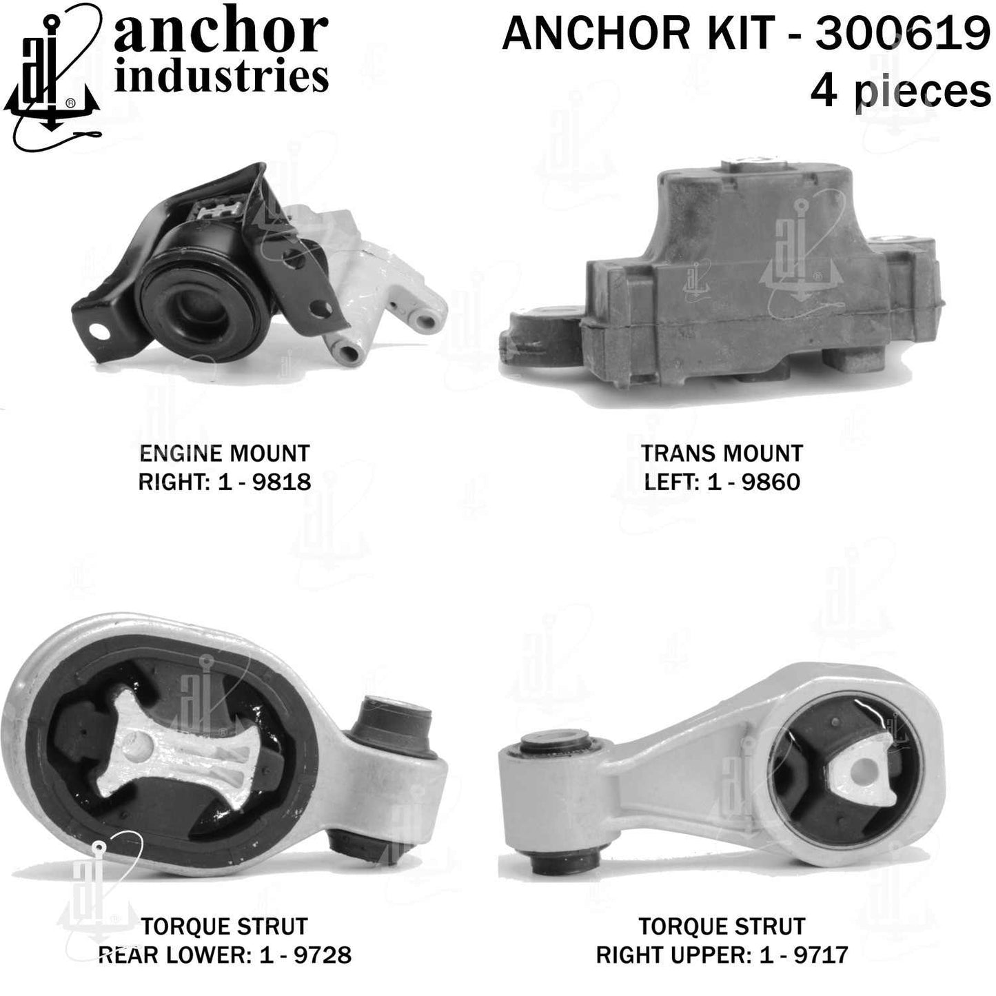 Anchor Engine Mount Kit 300619