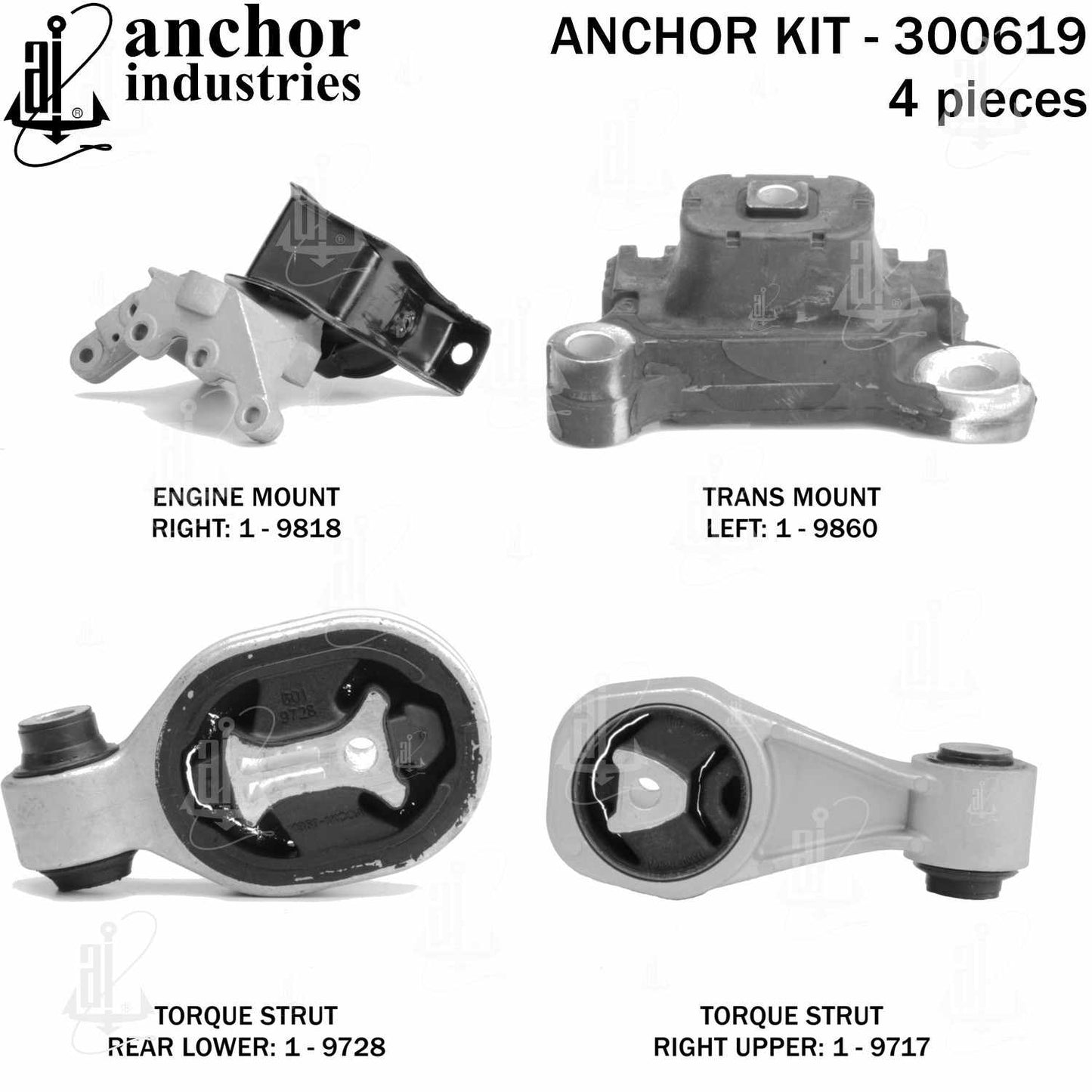 Anchor Engine Mount Kit 300619
