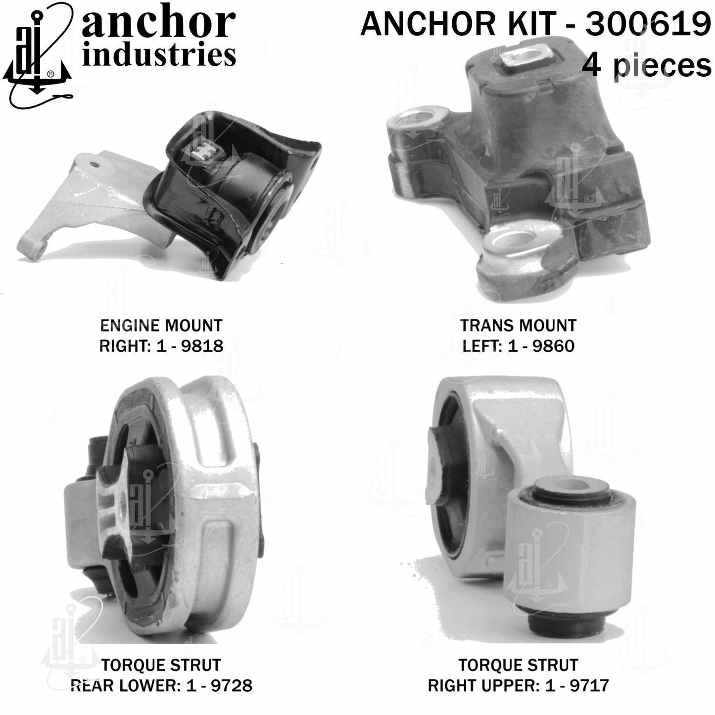 Anchor Engine Mount Kit 300619
