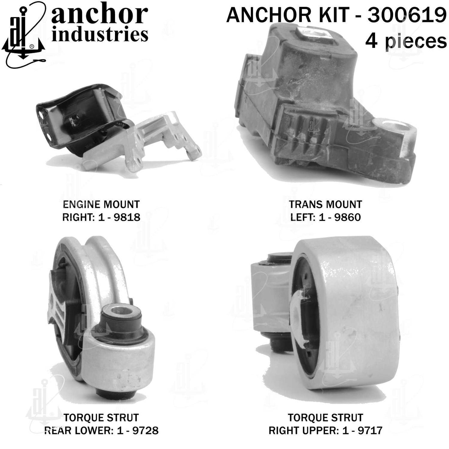 Anchor Engine Mount Kit 300619