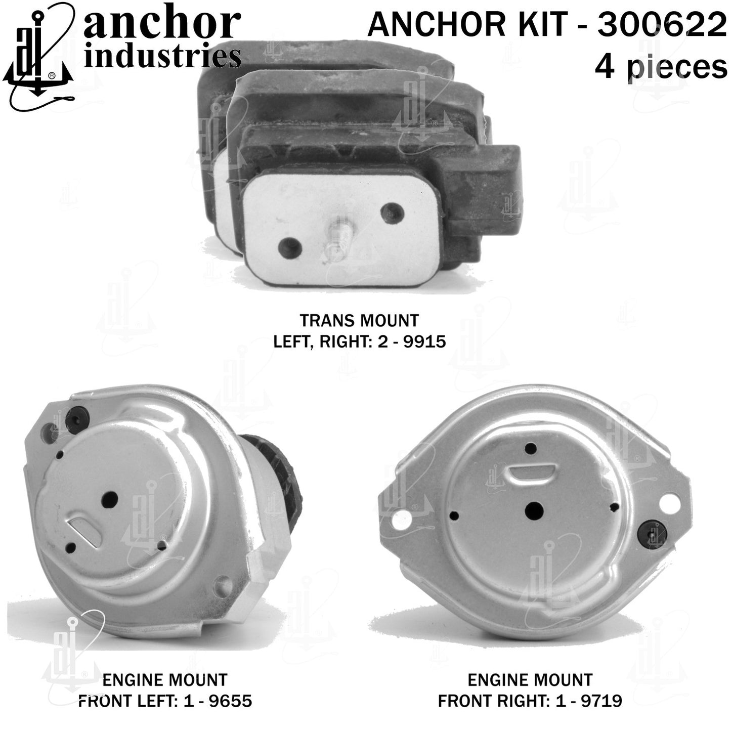 Anchor Mounts Engine Mount Kit 300622 image 6