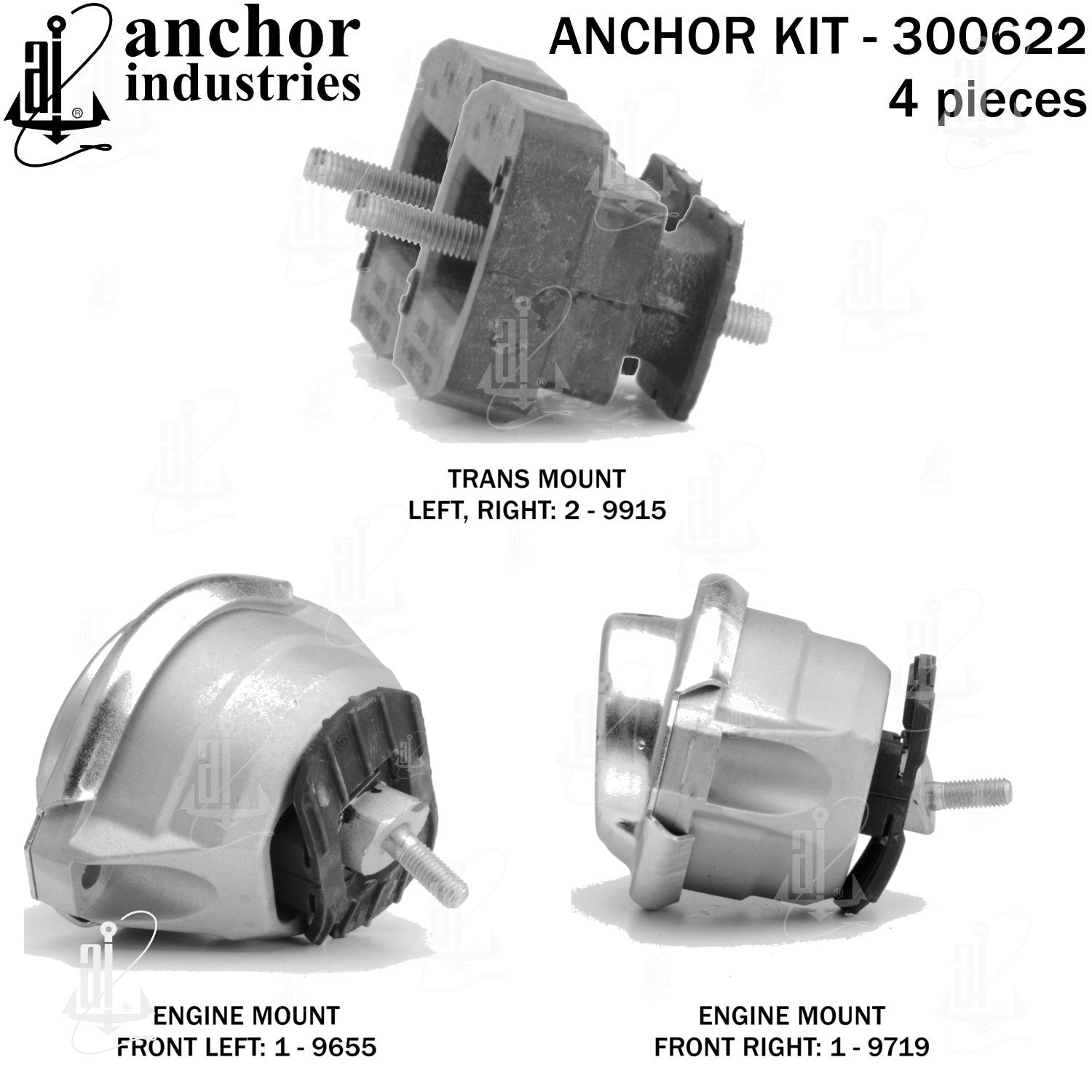 Anchor Mounts Engine Mount Kit 300622 image 5
