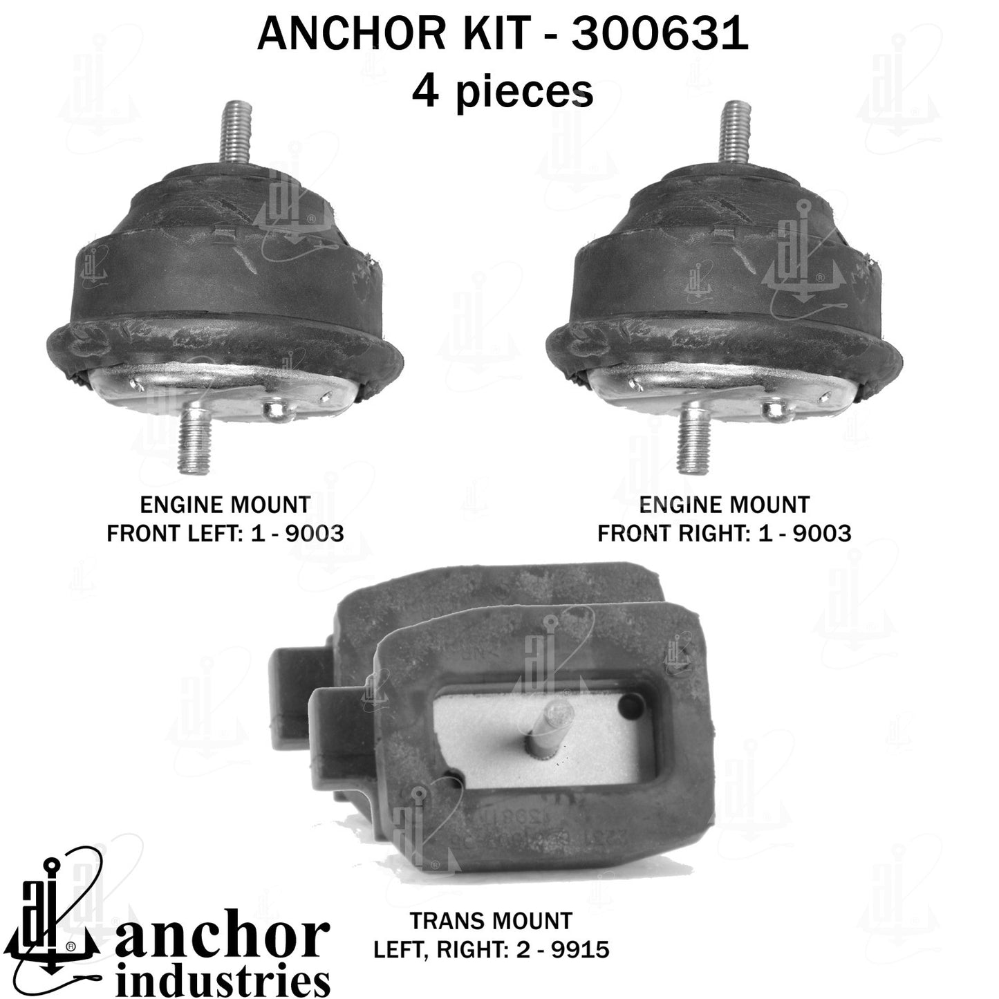 Anchor Mounts Engine Mount Kit 300631 main image