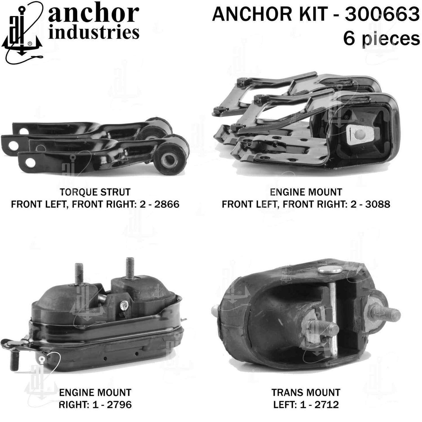 Anchor Engine Mount Kit 300663