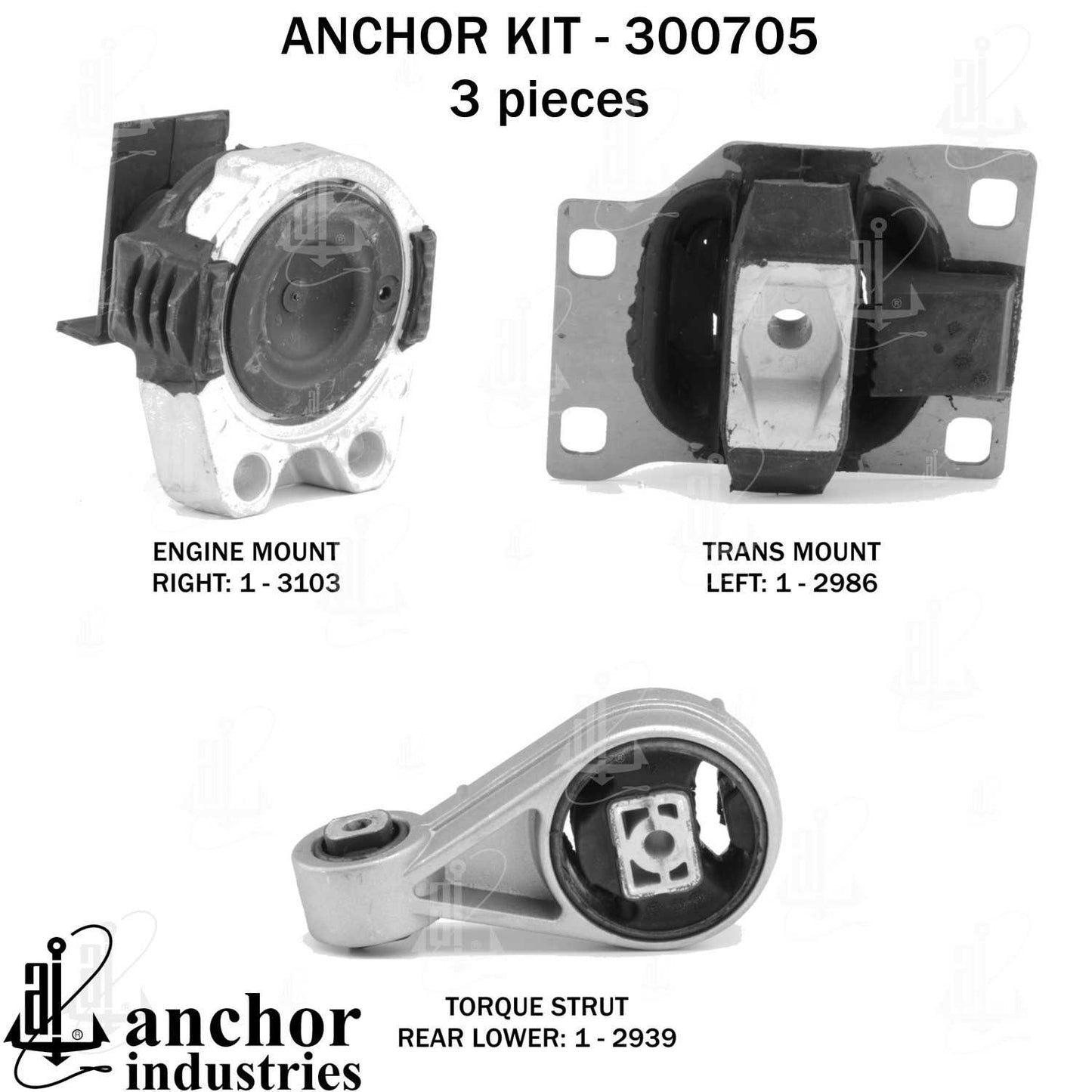 Anchor Engine Mount Kit 300705
