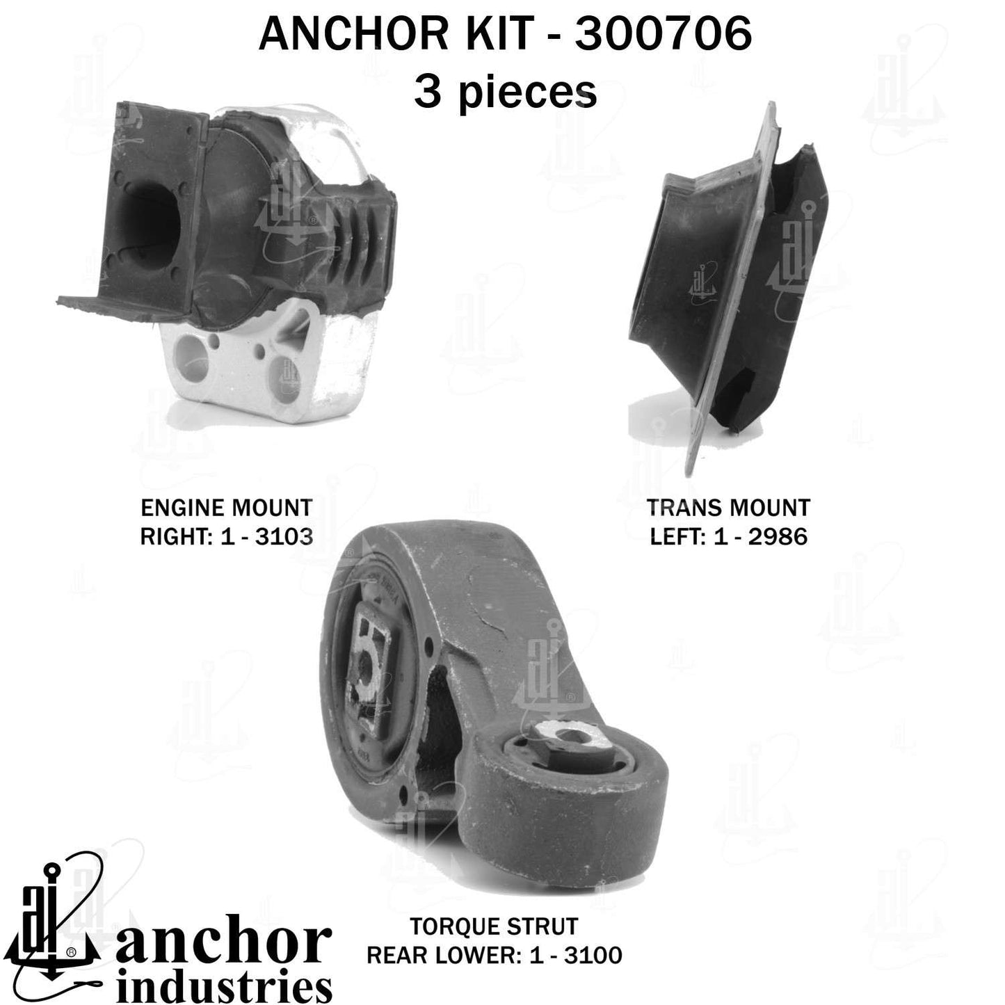 Anchor Engine Mount Kit 300706