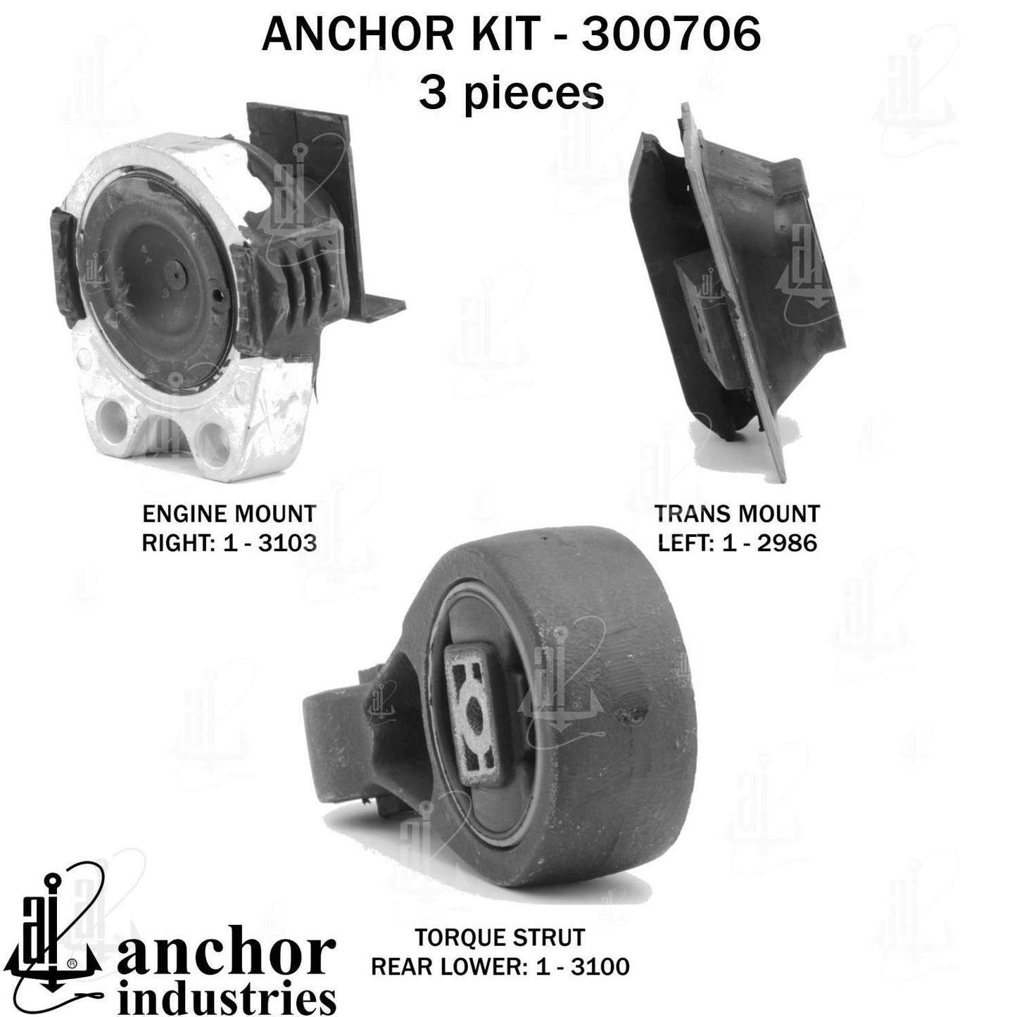 Anchor Engine Mount Kit 300706