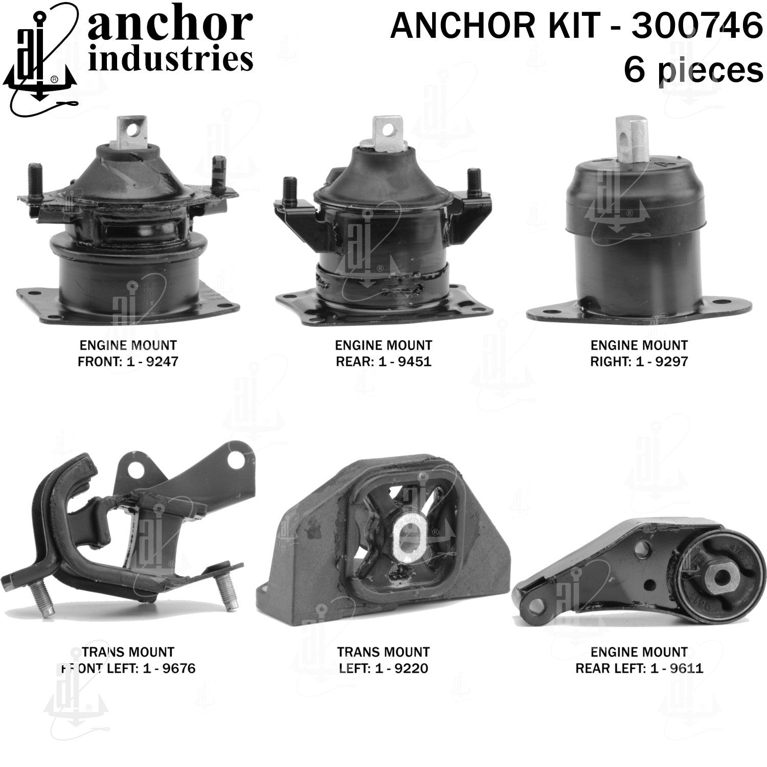 Anchor Mounts Engine Mount Kit 300746 image 5