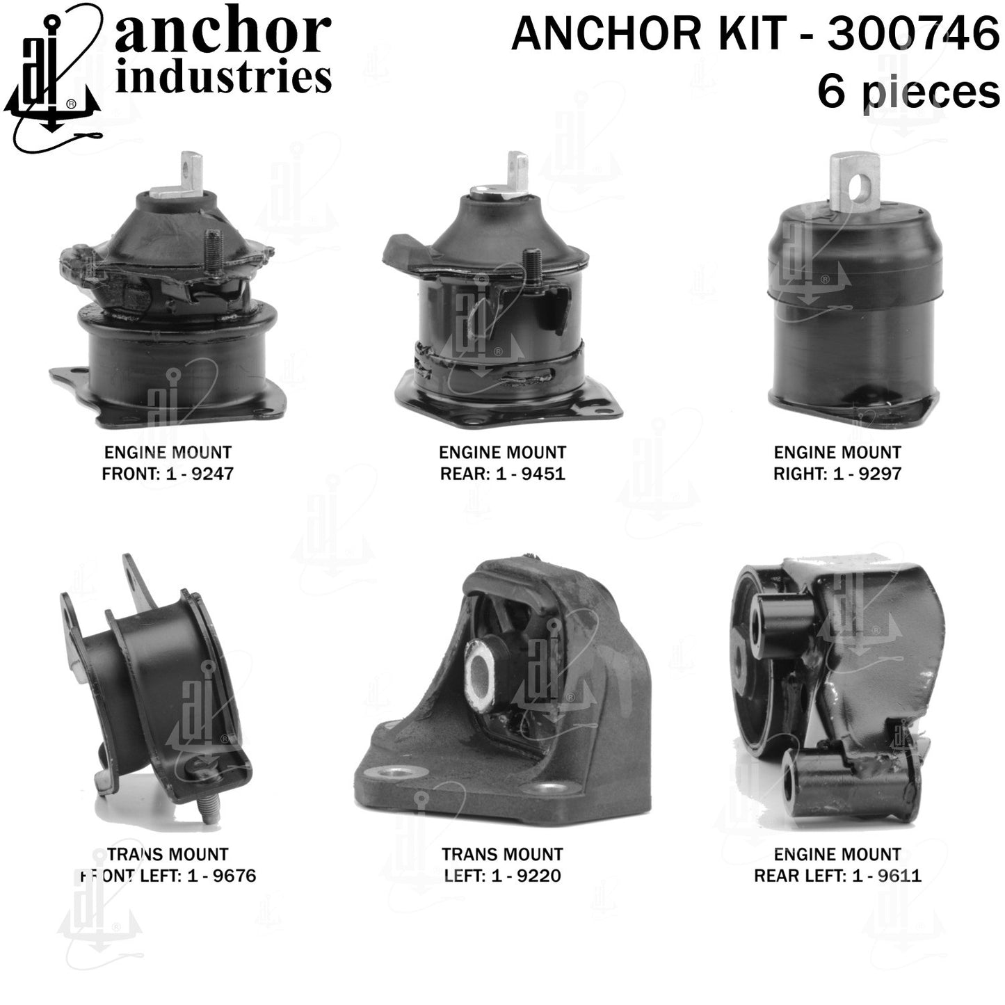 Anchor Mounts Engine Mount Kit 300746 image 3