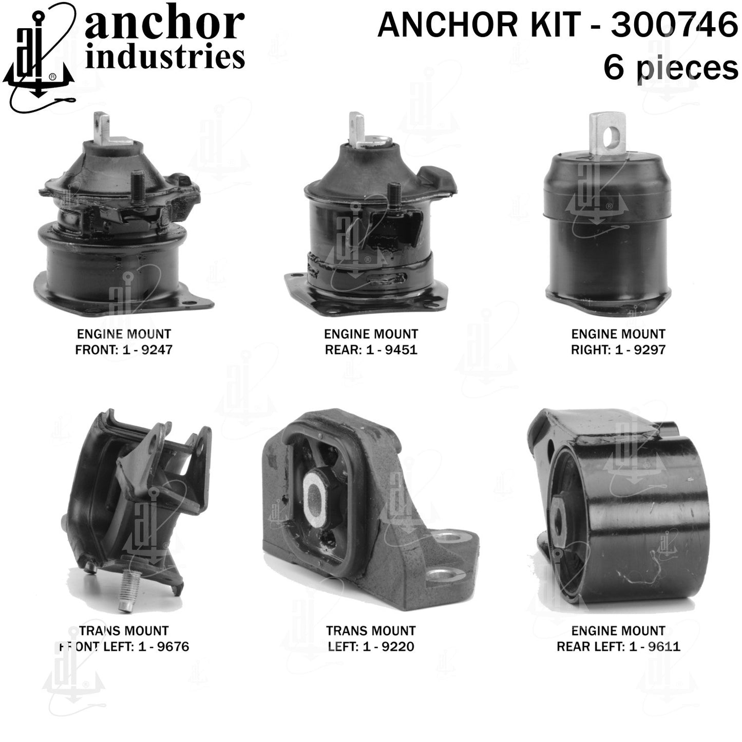Anchor Mounts Engine Mount Kit 300746 image 4