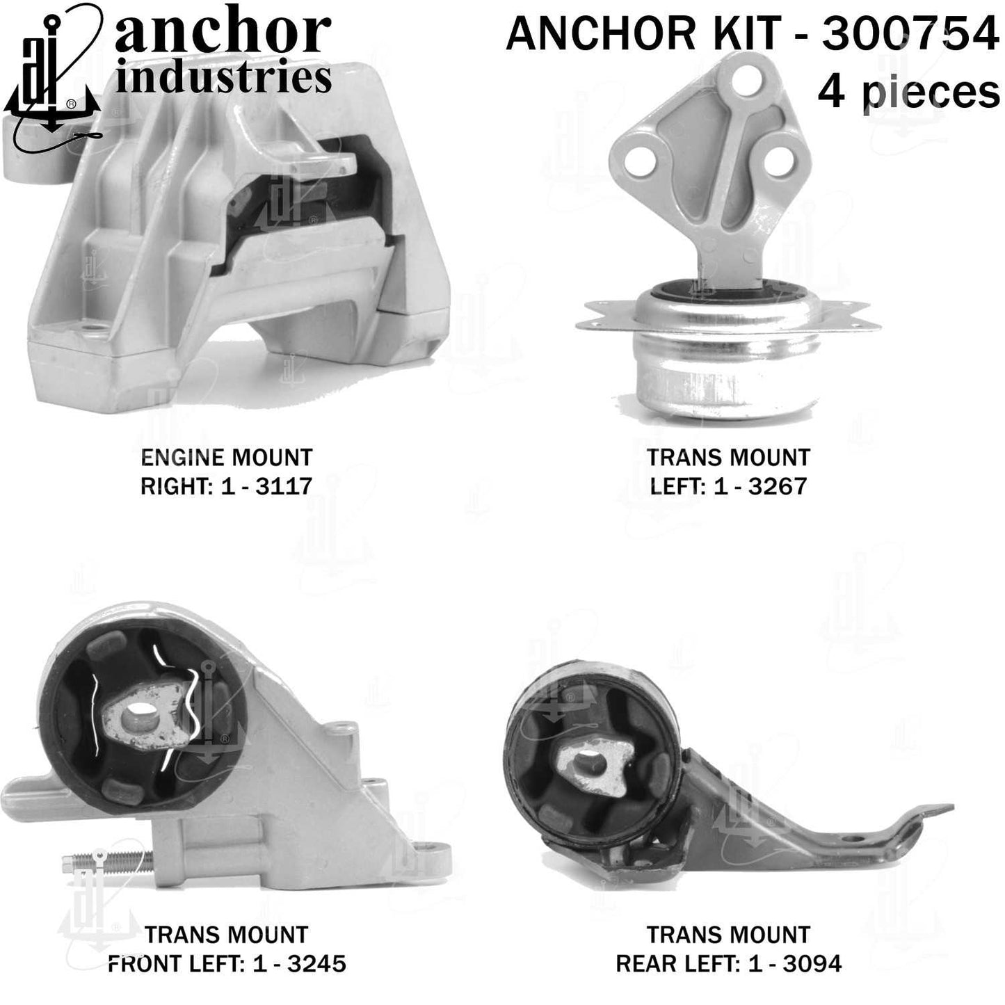 Anchor Engine Mount Kit 300754