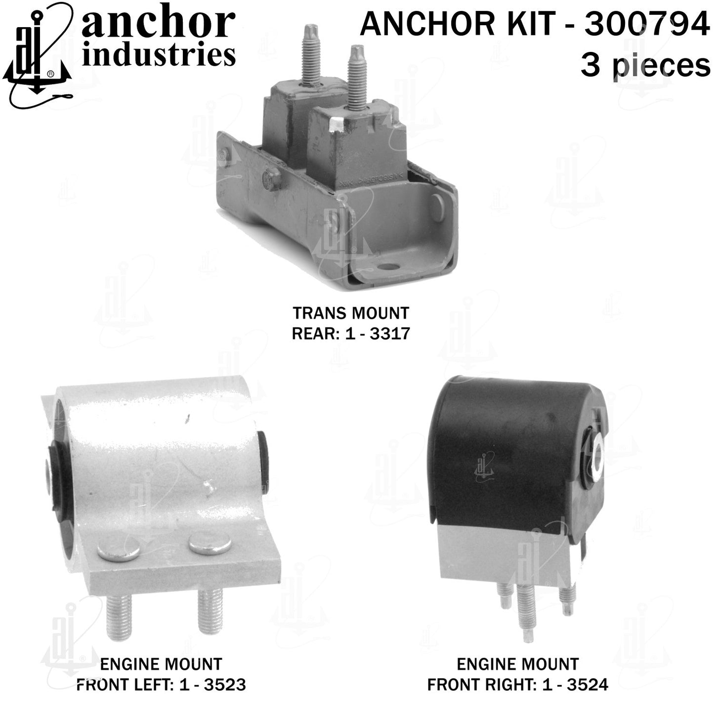 Anchor Mounts Engine Mount Kit 300794 image 3