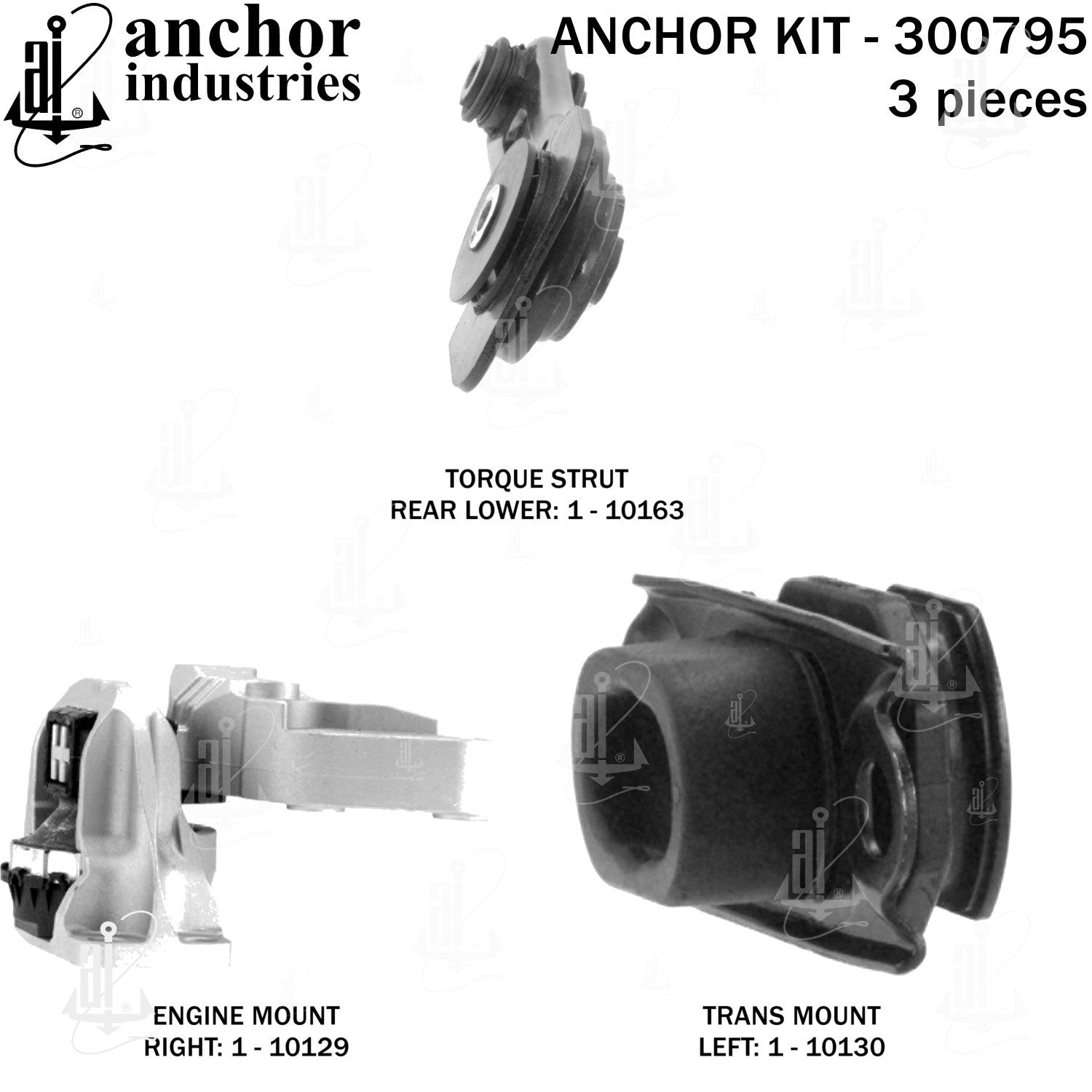 Anchor Mounts Engine Mount Kit 300795 image 3