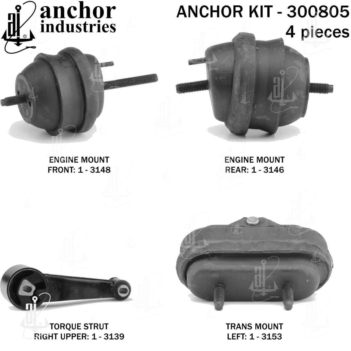 Anchor Engine Mount Kit 300805