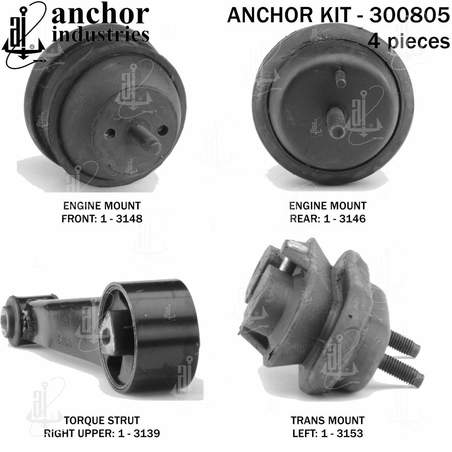 Anchor Engine Mount Kit 300805
