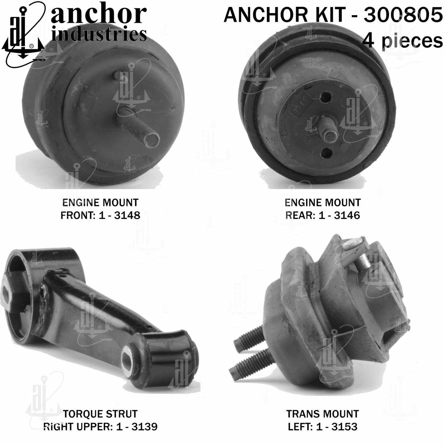 Anchor Engine Mount Kit 300805