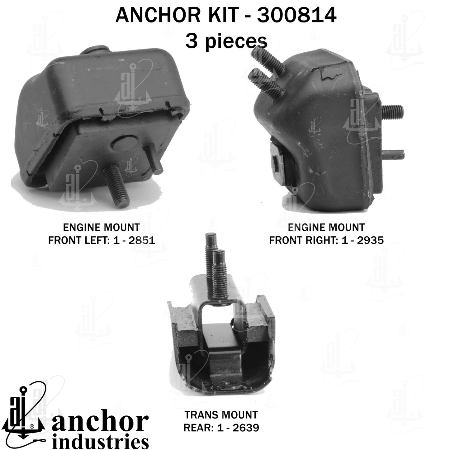 Anchor Mounts Engine Mount Kit 300814 image 3