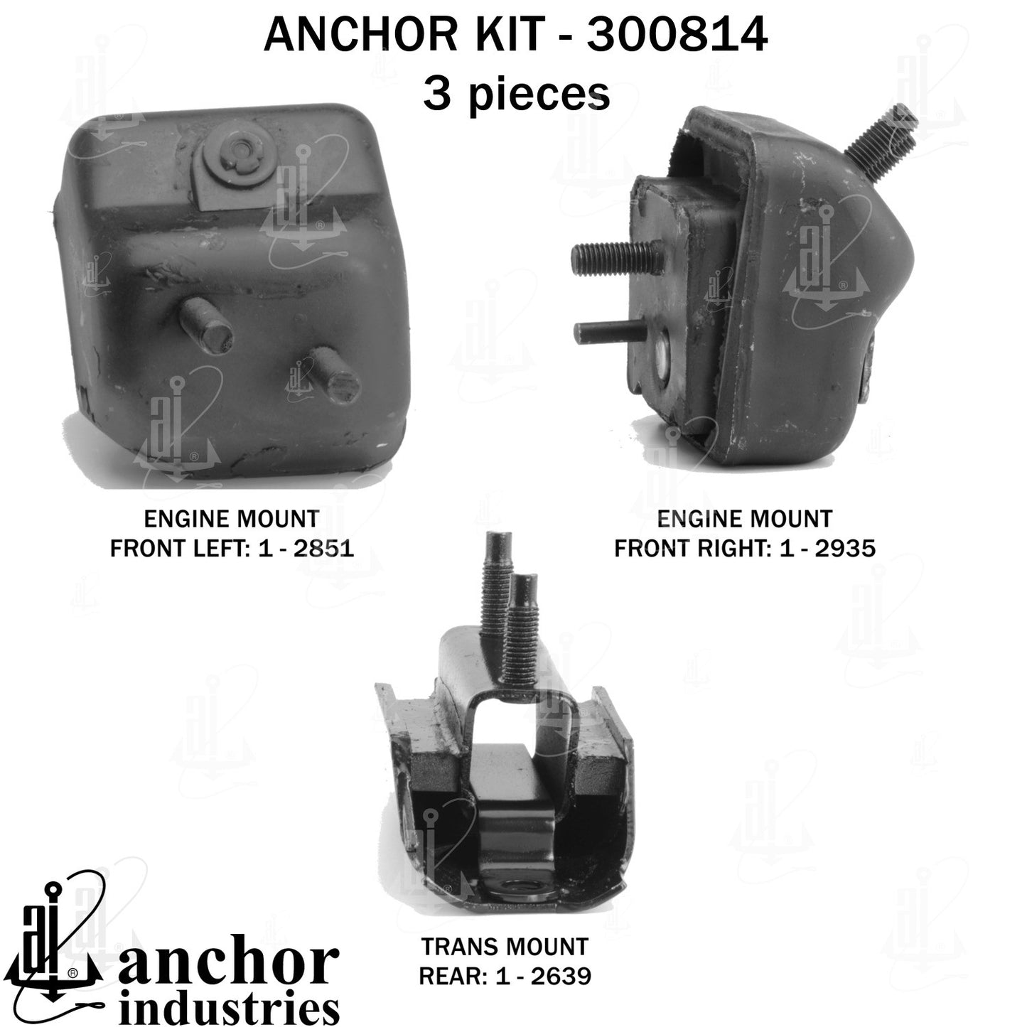 Anchor Mounts Engine Mount Kit 300814 image 4