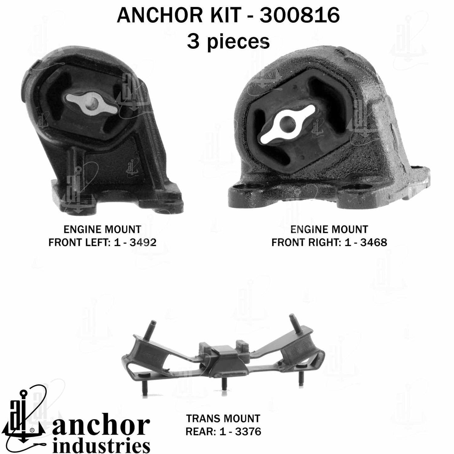 Anchor Engine Mount Kit 300816