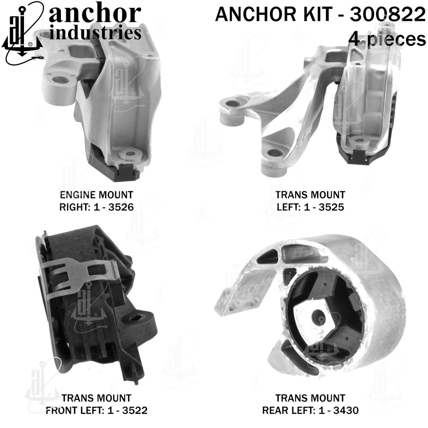 Anchor Engine Mount Kit 300822 image 3