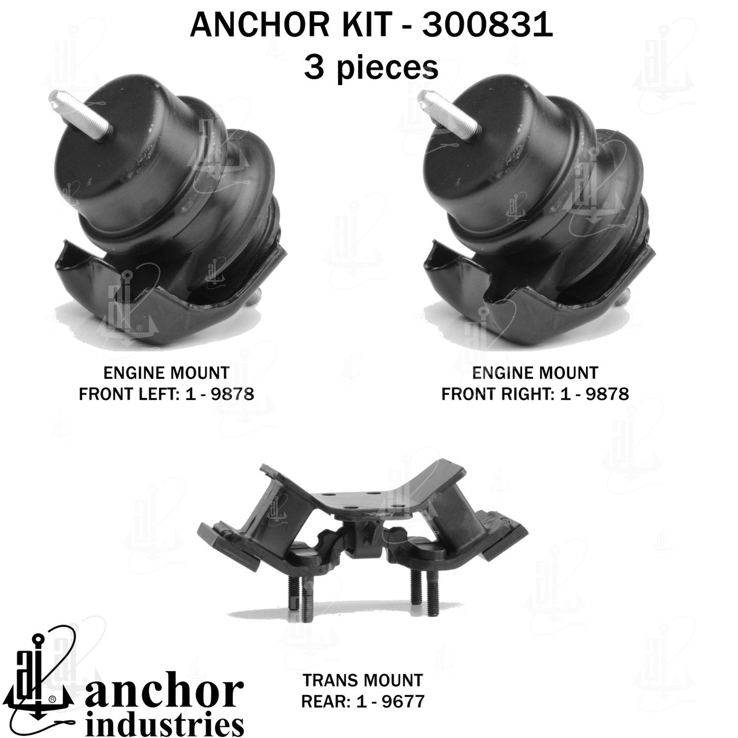 Anchor Mounts Engine Mount Kit 300831 image 5