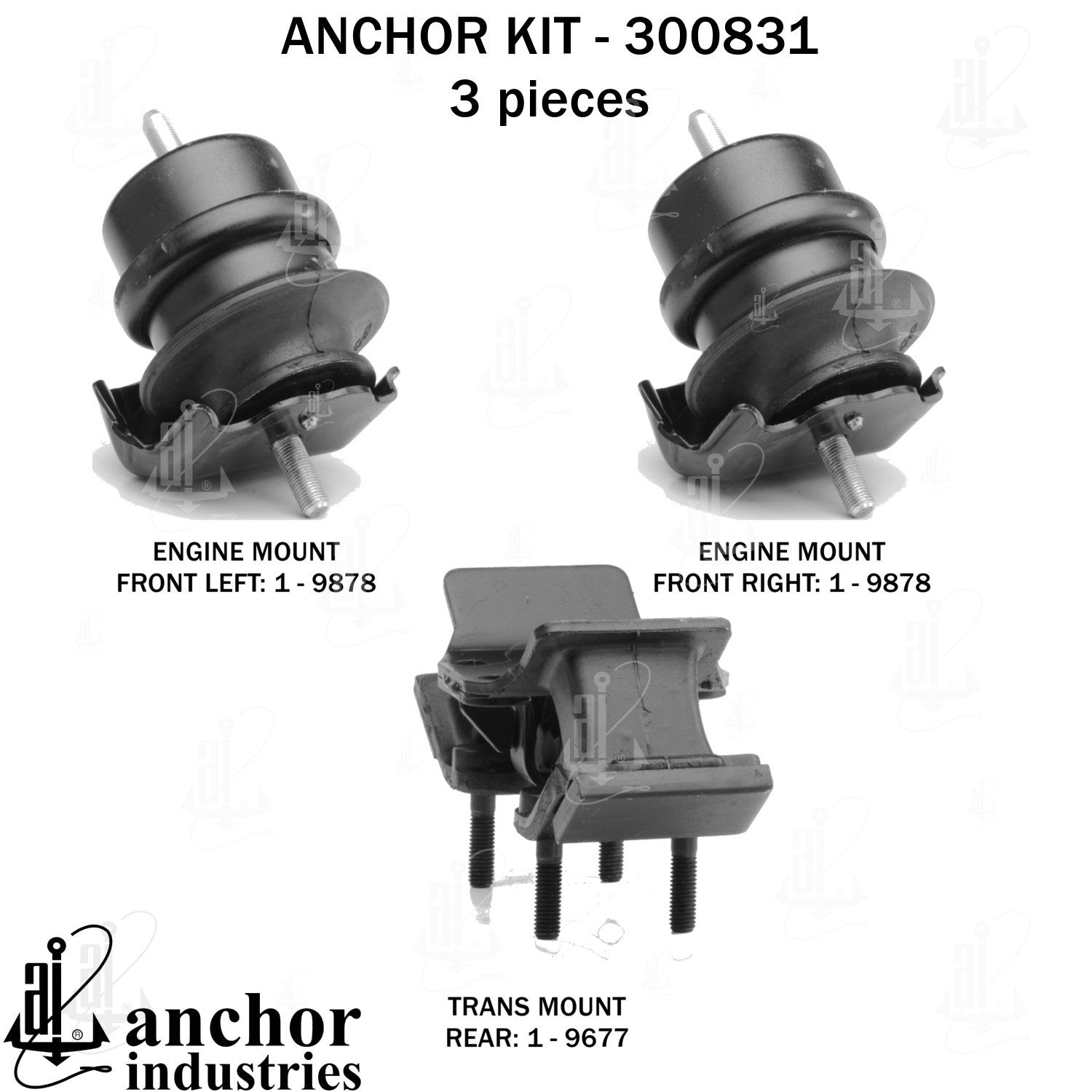 Anchor Mounts Engine Mount Kit 300831 image 4