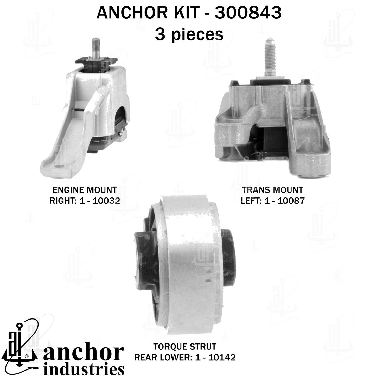 Anchor Mounts Engine Mount Kit 300843 image 3