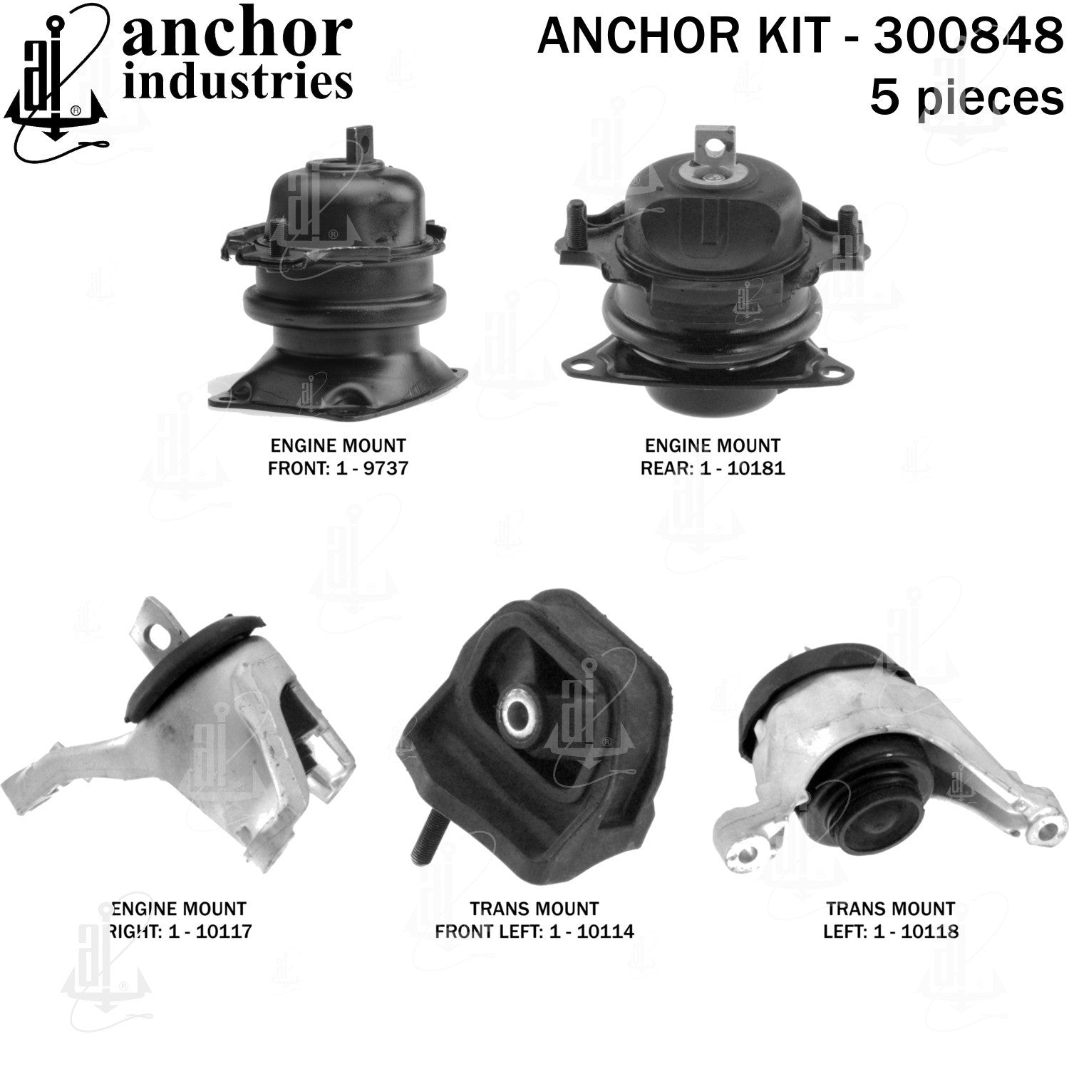 Anchor Mounts Engine Mount Kit 300848 image 5