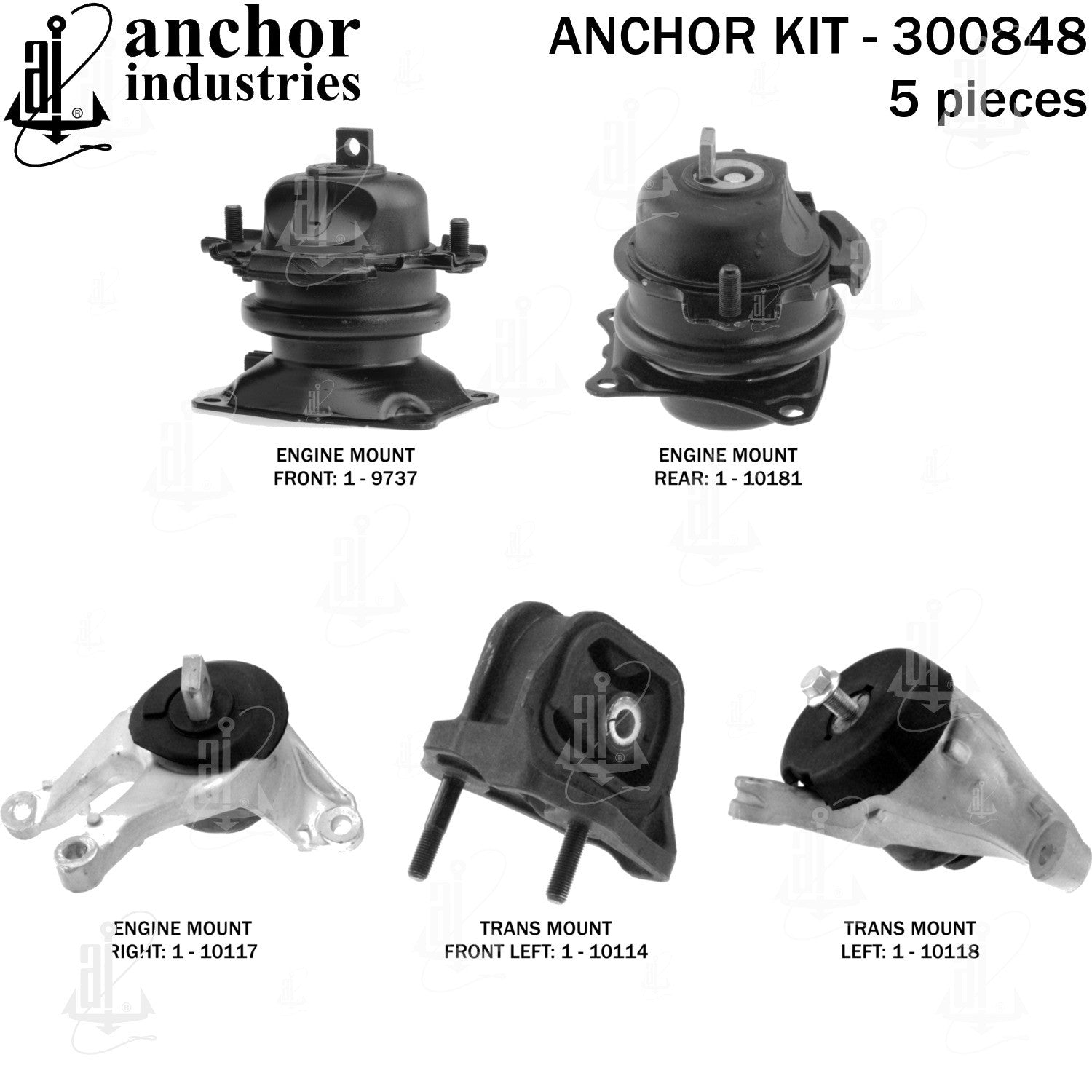 Anchor Mounts Engine Mount Kit 300848 image 3