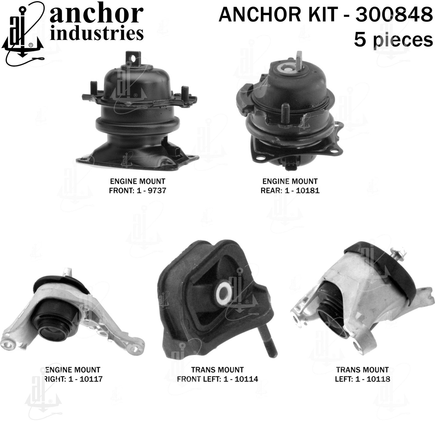 Anchor Mounts Engine Mount Kit 300848 image 4