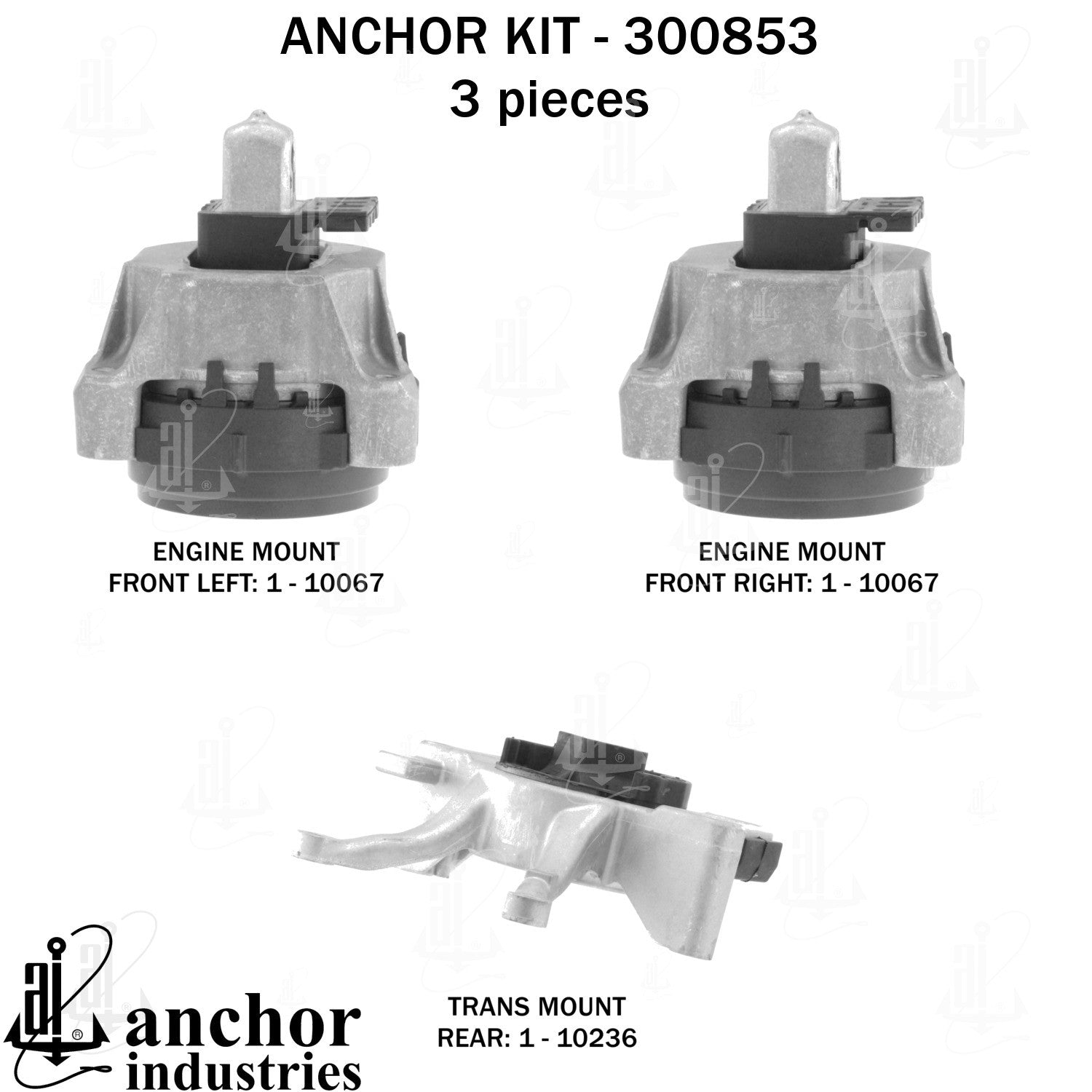 Anchor Mounts Engine Mount Kit 300853 image 4
