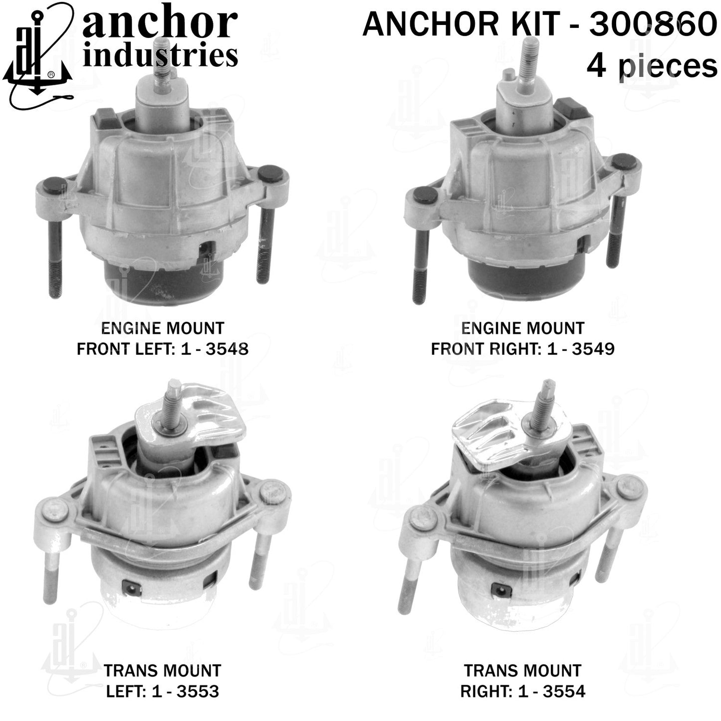 Anchor Mounts Engine Mount Kit 300860 image 5
