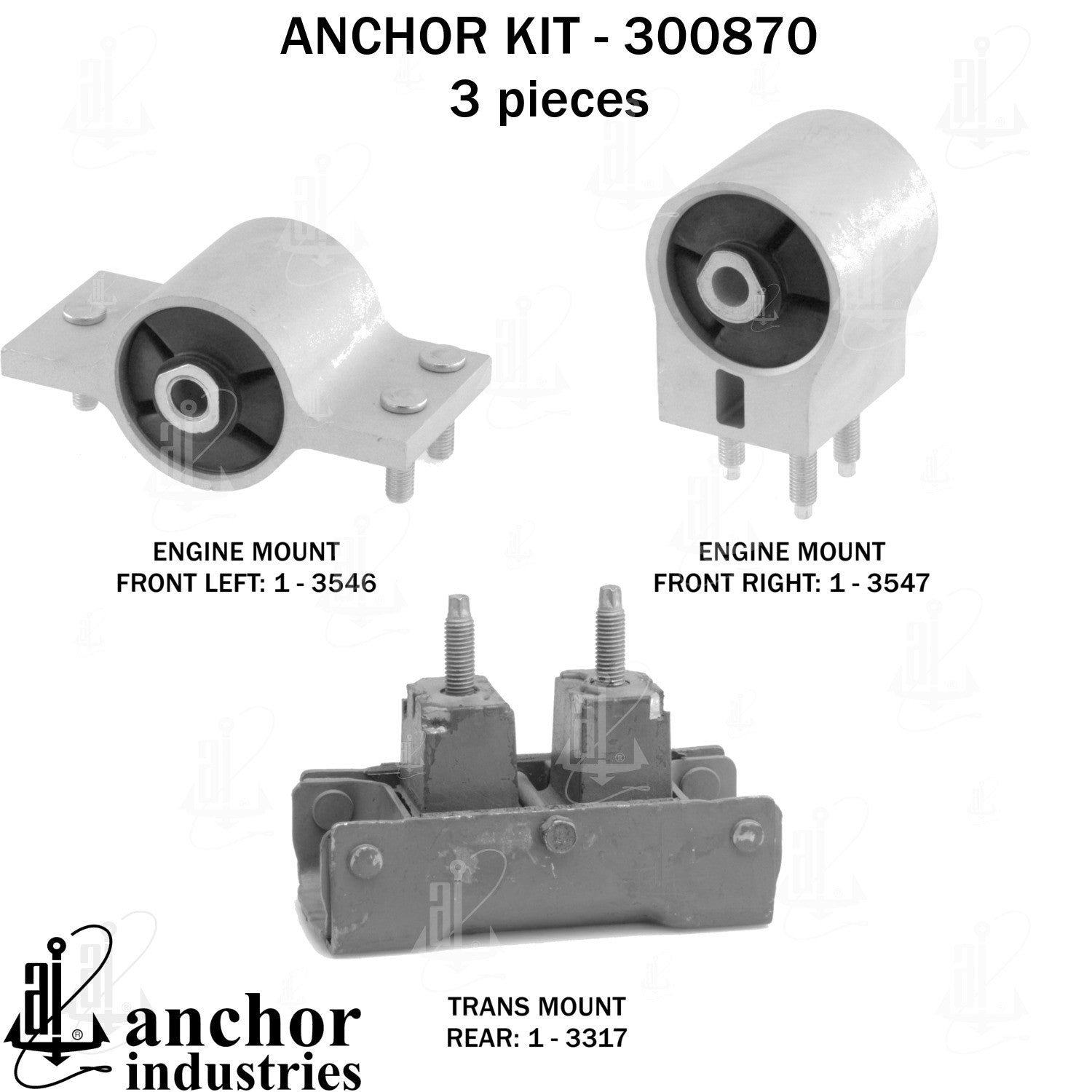 Anchor Mounts Engine Mount Kit 300870 main image