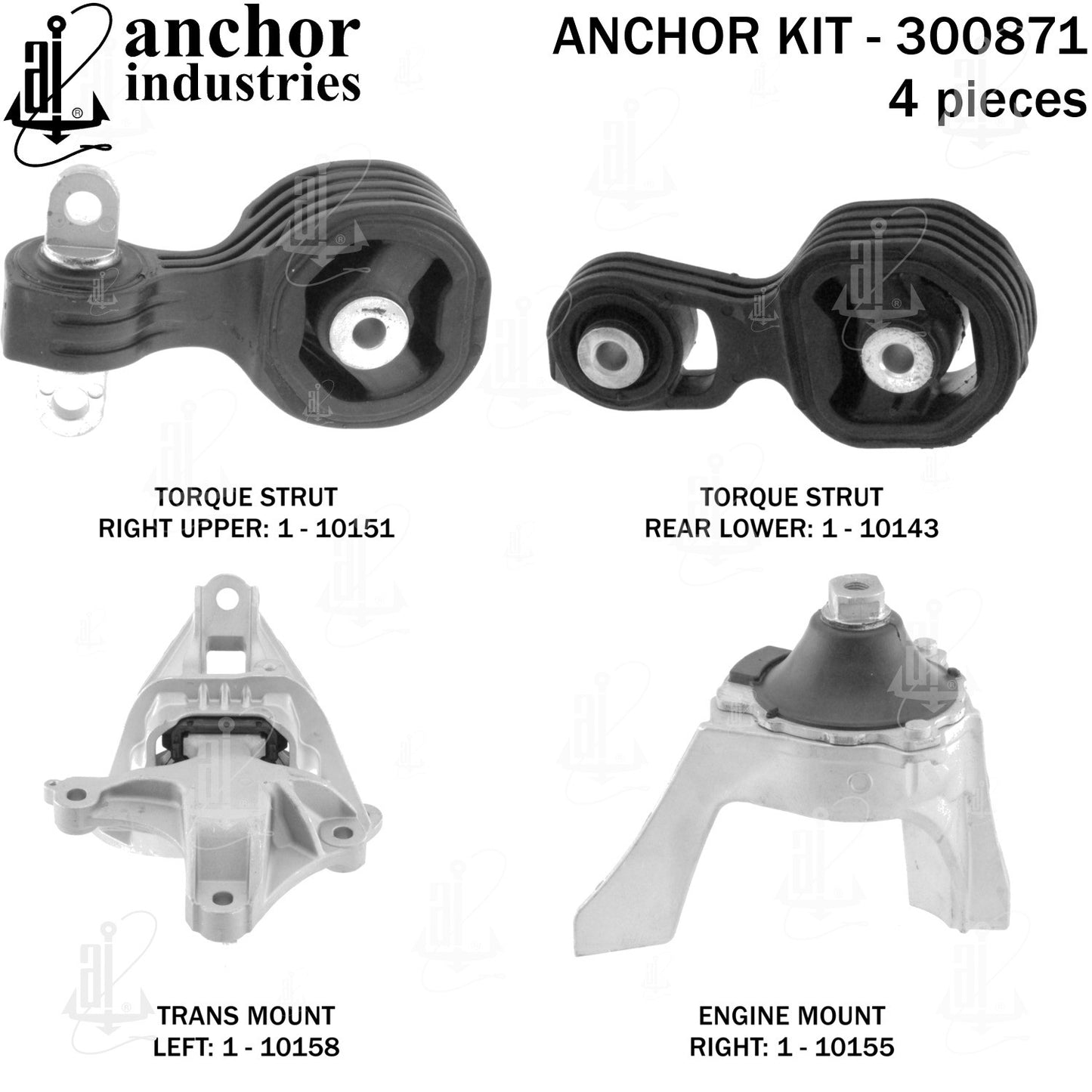 Anchor Mounts Engine Mount Kit 300871 main image