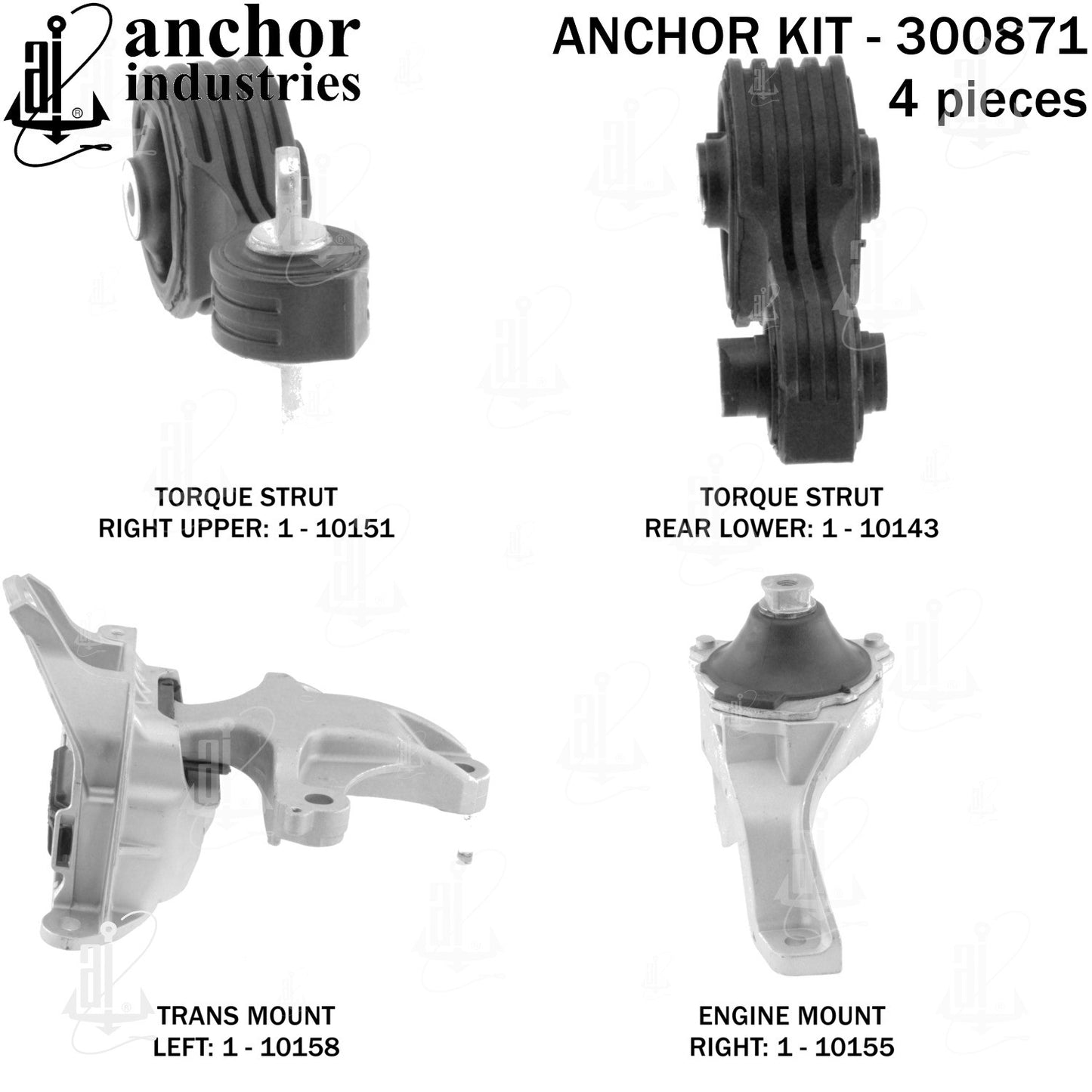 Anchor Mounts Engine Mount Kit 300871 image 4