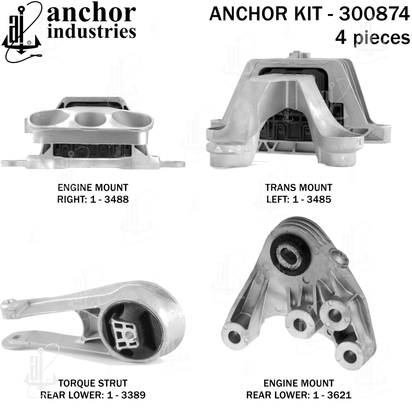 Anchor Mounts Engine Mount Kit 300874 main image