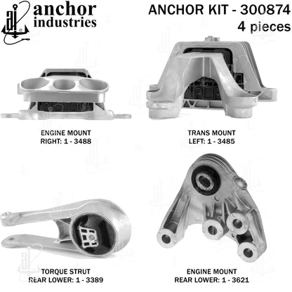 Anchor Mounts Engine Mount Kit 300874 main image