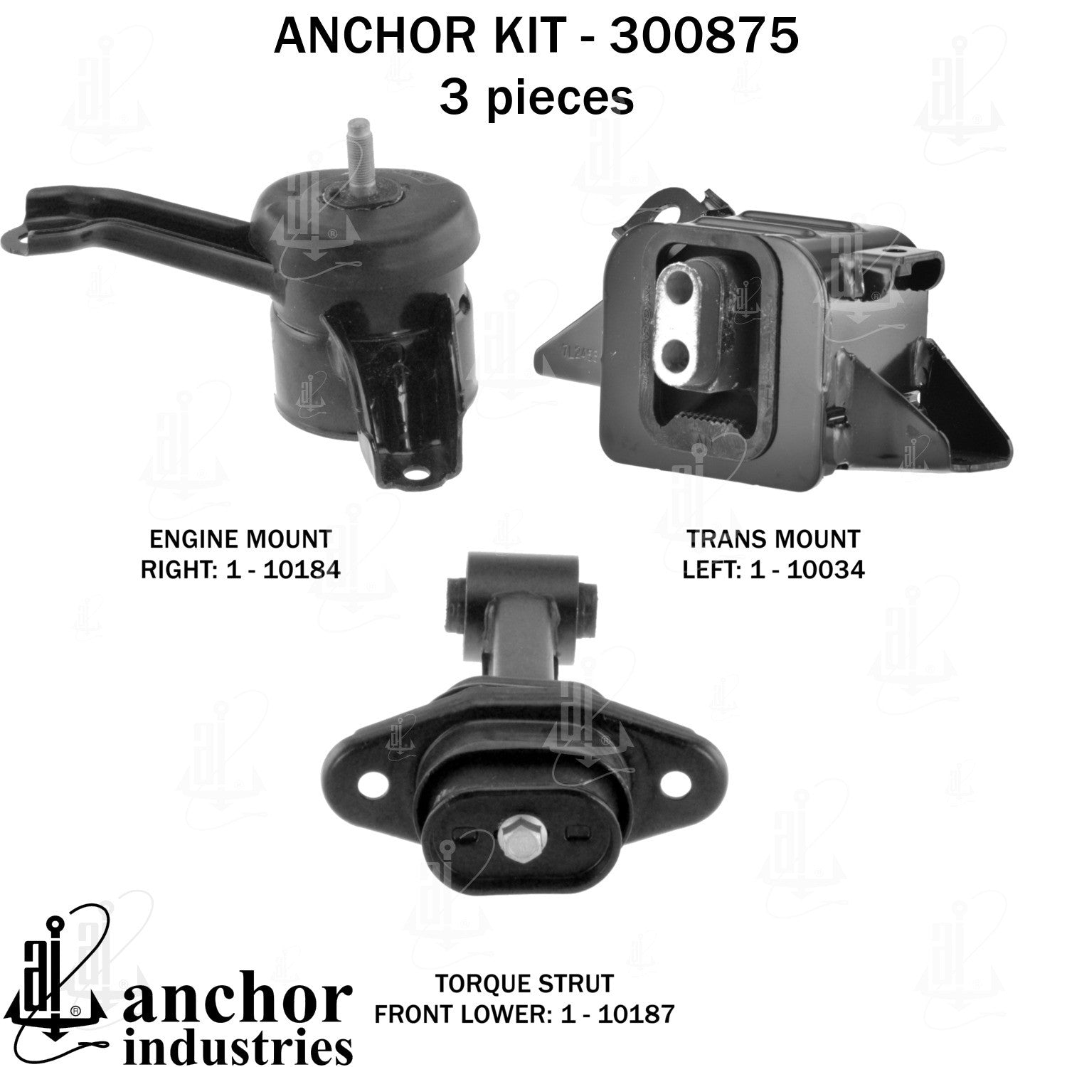 Anchor Mounts Engine Mount Kit 300875 image 3