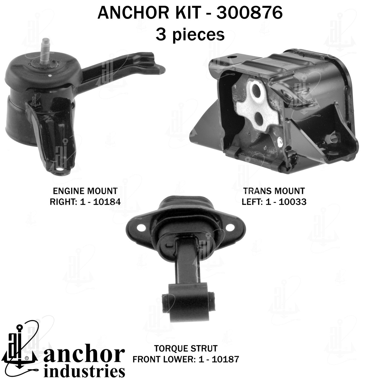 Anchor Mounts Engine Mount Kit 300876 image 4