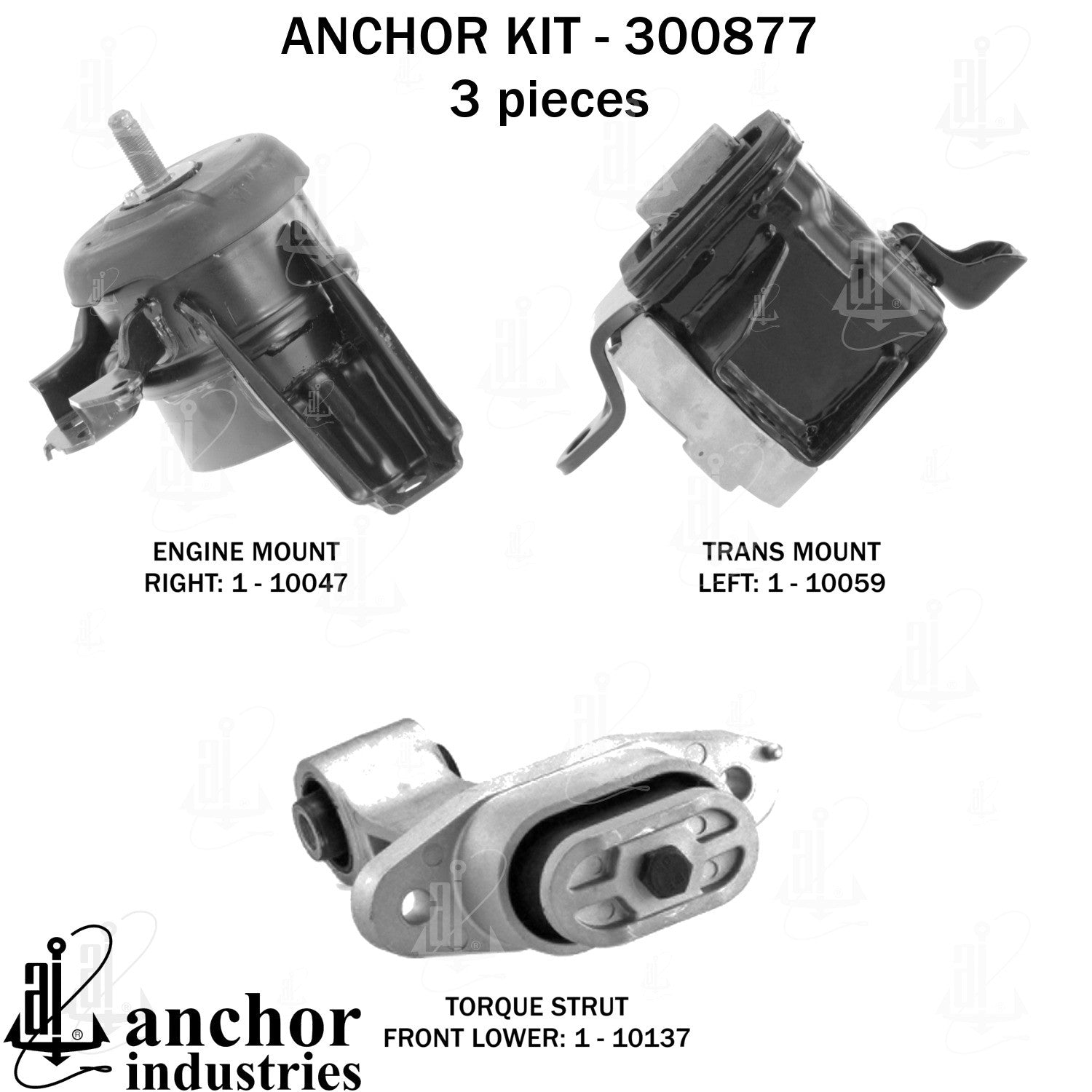 Anchor Mounts Engine Mount Kit 300877 image 3